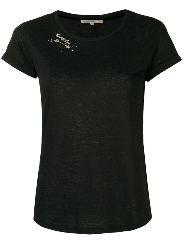 Patrizia Pepe Distressed T-shirt - Black