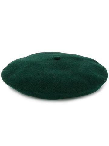 Celine Robert Knitted Beret Hat - Green