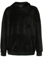 Daniel Patrick Velour Hoodie, Men's, Size: Medium, Black, Acetate/cotton/polyester