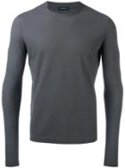 Zanone Round Neck T-shirt - Grey