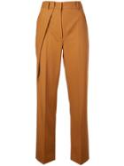 Cédric Charlier High-waisted Trousers - Brown