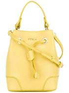 Furla Mini Bucket Bag, Women's, Yellow/orange, Leather