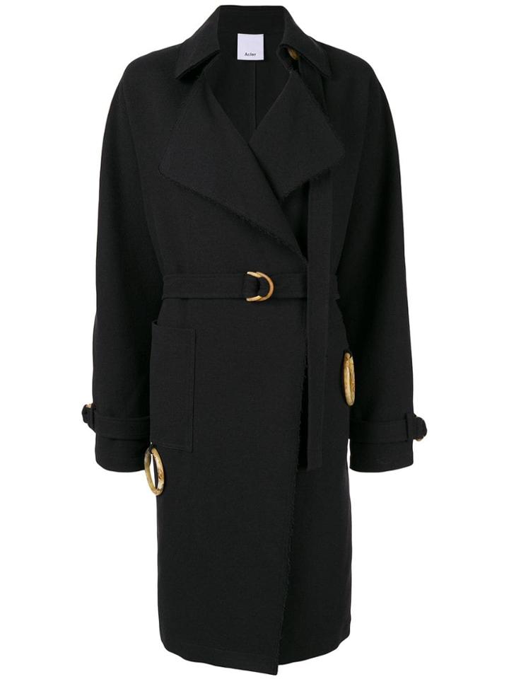 Acler Arbour Trenchcoat - Black