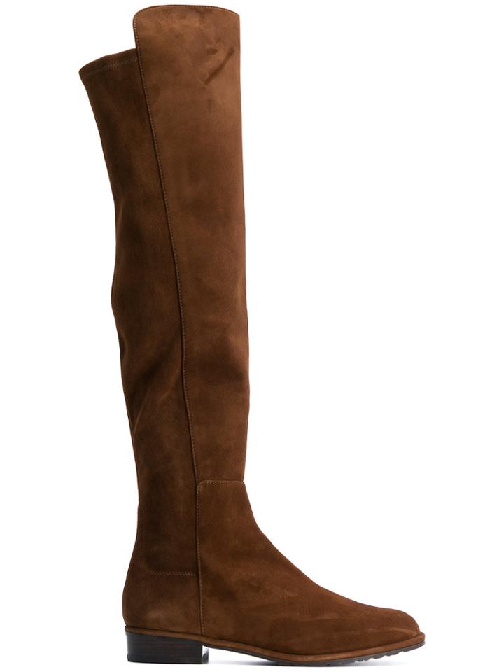 Stuart Weitzman Knee Length Boots - Brown