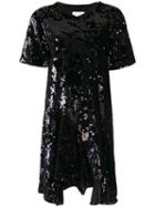 Koché Sequin Embroidered Dress - Black