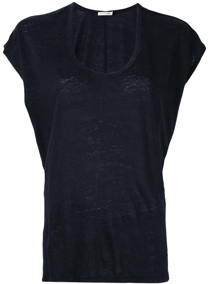 Rag & Bone /jean Scoop Neck T-shirt - Blue