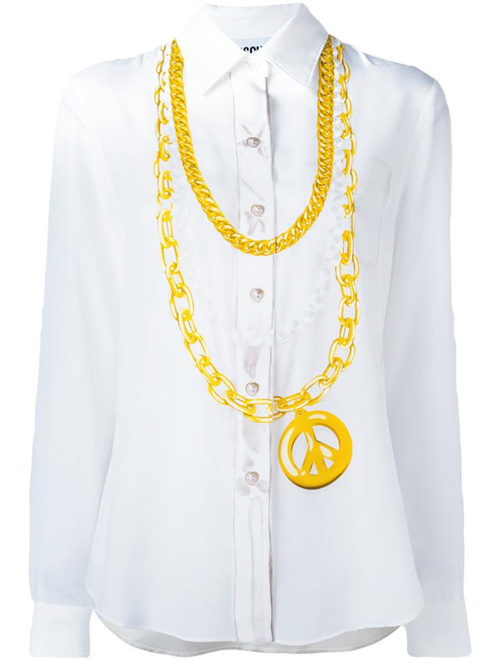 Moschino Medallion Print Shirt - White