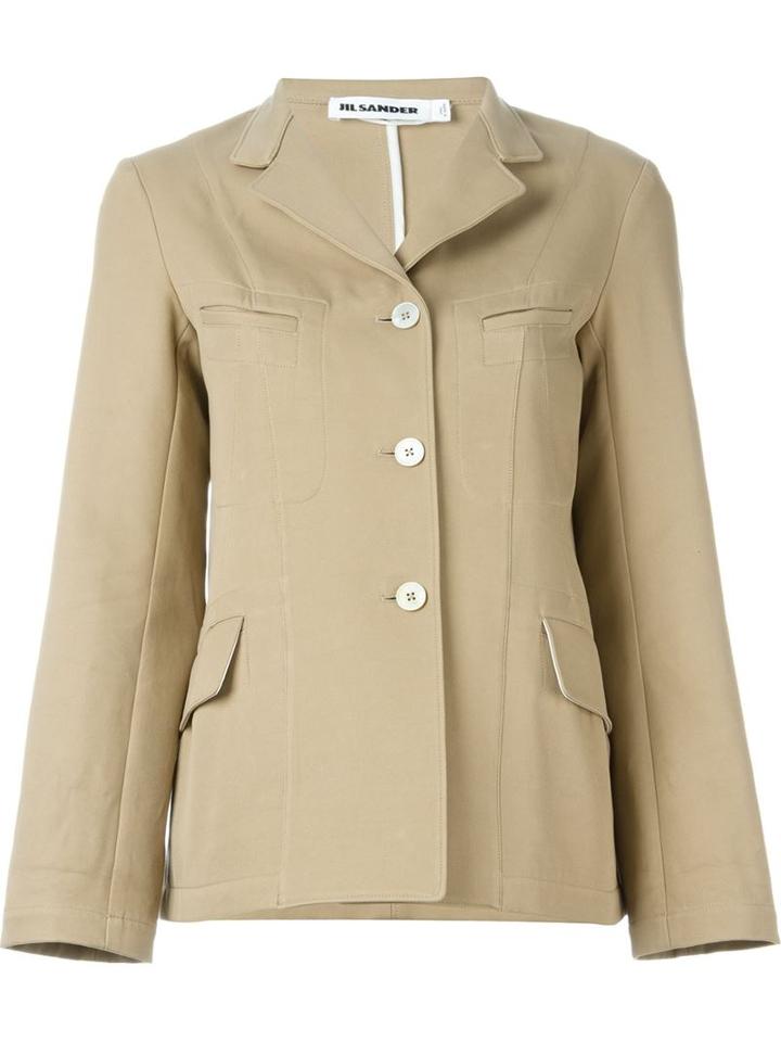Jil Sander Classic Collar Flared Jacket