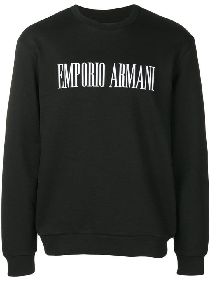 Emporio Armani Stop Wishing, Start Doing Sweatshirt - Black