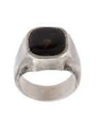 Tobias Wistisen Stone Round Ring, Size: 62, Metallic