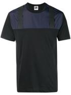 Les Hommes Urban Contrast Colour T-shirt - Black