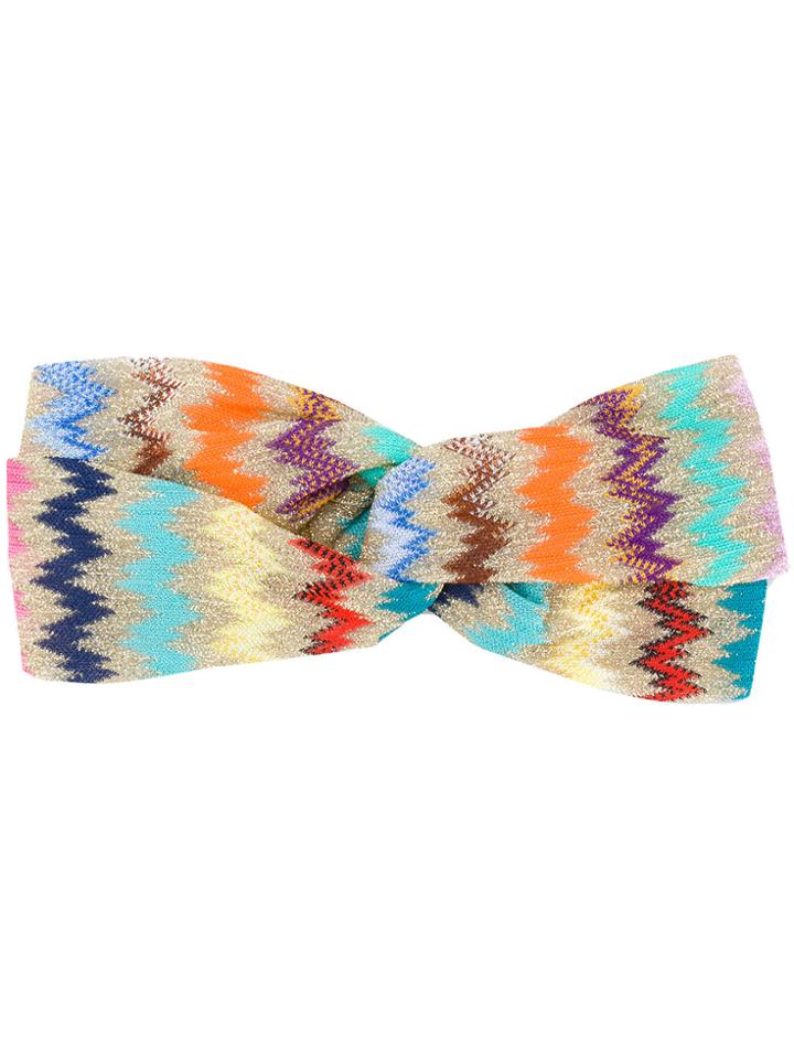 Missoni Mare Zig Zag Pattern Headband - Multicolour