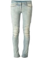 Balmain Skinny Jeans, Women's, Size: 42, Blue, Cotton/polyurethane