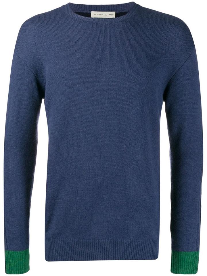 Etro Colour-block Jumper - Blue
