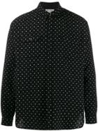 Saint Laurent Guillemets Jacquard Shirt - Black