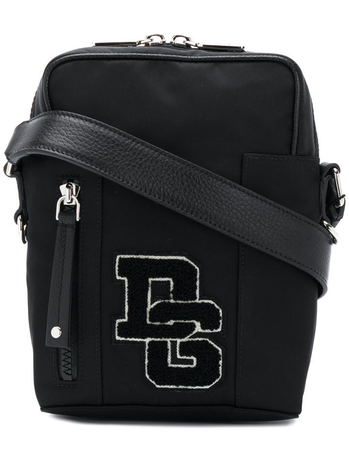 Dolce & Gabbana Small Brand Patch Messenger Bag - Black