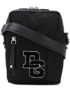 Dolce & Gabbana Small Brand Patch Messenger Bag - Black