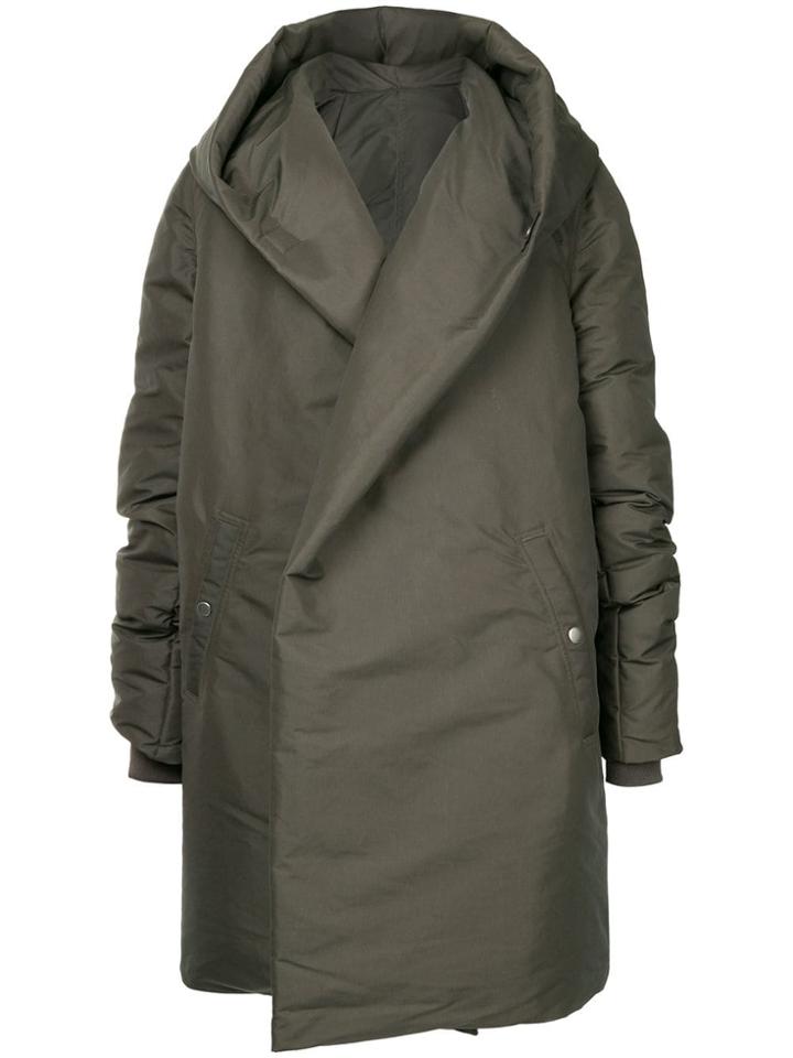 Rick Owens Sashed Hooded Liner Jacket - Grey