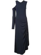 Yigal Azrouel Long Asymmetric Dress - Blue