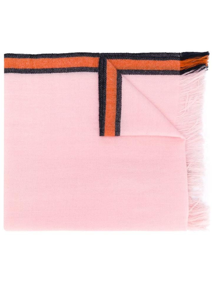 Holland & Holland Fringed Edge Cashmere Scarf - Pink