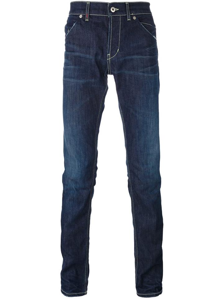 Dondup Slim-fit Jeans, Men's, Size: 32, Blue, Cotton/polyester