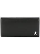 Givenchy Star Plaque Flap Wallet - Black