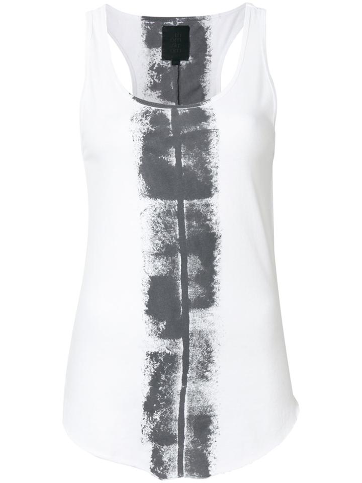 Thom Krom Printed Tank Top - White