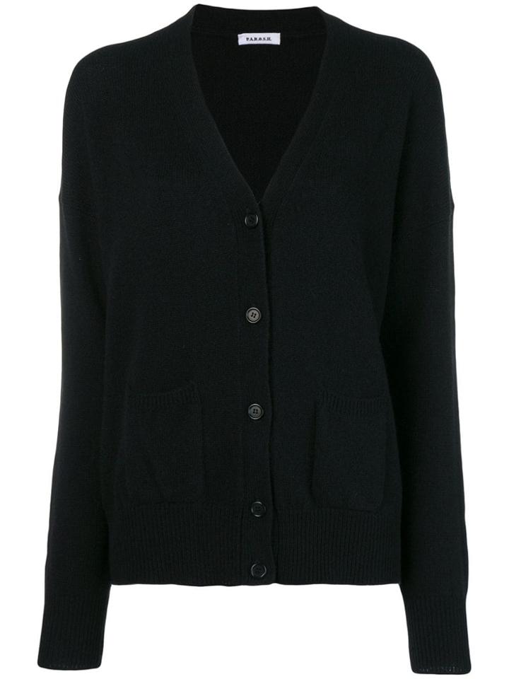 P.a.r.o.s.h. Lovingly Buttoned Cardigan - Black