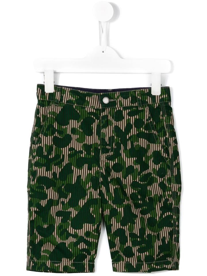 Stella Mccartney Kids - Lucas Shorts - Kids - Cotton - 8 Yrs, Green
