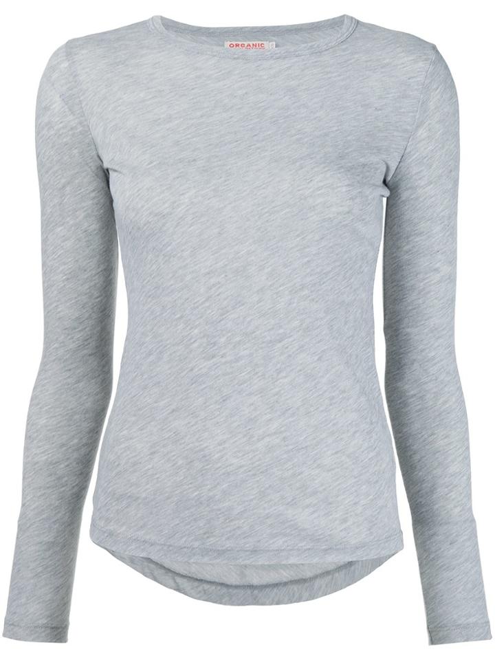 Organic By John Patrick Curved Hem T-shirt - Grey