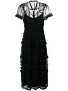 Red Valentino Sheer Lace Dress - Black