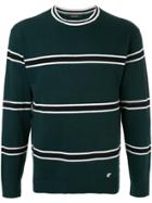 Loveless Striped Sweater - Green