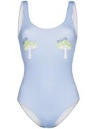 Ganni Mushroom Print One-piece - Blue