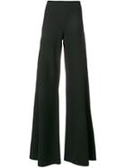 Romeo Gigli Vintage Flared Tailored Trousers - Black