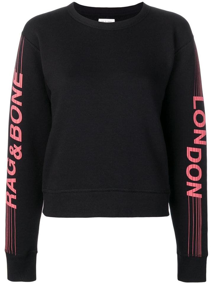 Rag & Bone London Logo Print Sweatshirt - Black