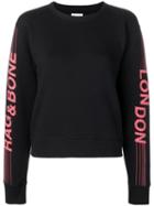 Rag & Bone London Logo Print Sweatshirt - Black