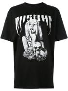 Misbhv - Logo Print T-shirt - Women - Cotton - S, Black, Cotton
