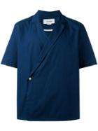 Sunnei Kimono Shirt, Men's, Size: Large, Blue, Cotton