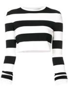 Marc Jacobs Stripe Print Sweater - Black