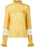 Philosophy Di Lorenzo Serafini Rose Print Blouse - Yellow