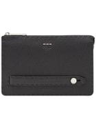 Fendi Top Zip Clutch - Black