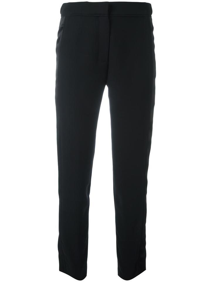 Carven Straight Trousers, Women's, Size: 40, Black, Polyester/acetate/silk