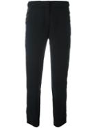 Carven Straight Trousers, Women's, Size: 40, Black, Polyester/acetate/silk