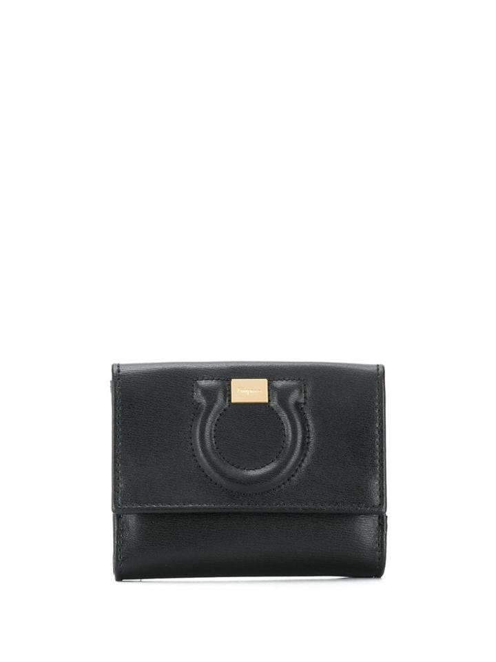 Salvatore Ferragamo City Gancini Wallet - Black