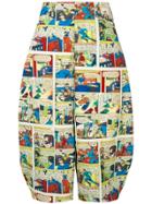 Comme Des Garçons Homme Plus Cropped Wide-leg Trousers - Yellow &