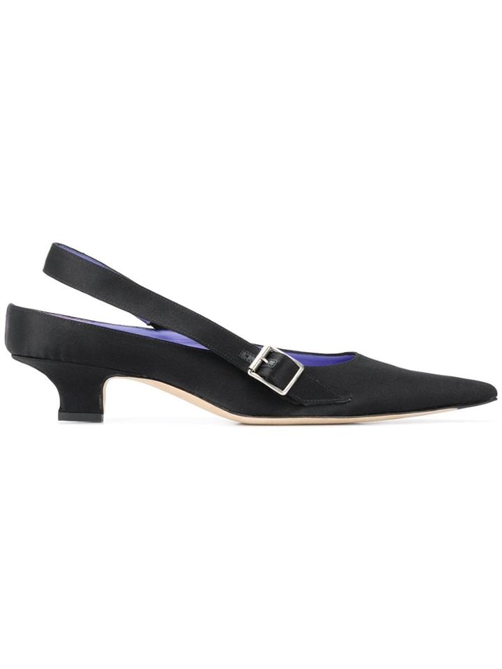 Victoria Beckham Solar Kitten Heels - Black