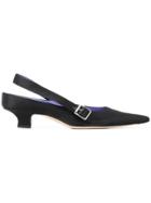 Victoria Beckham Solar Kitten Heels - Black