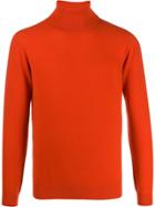 Laneus Rollneck Cashmere Sweater - Orange