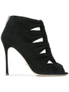 Sergio Rossi Knotted High Heel Sandals - Black