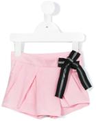 Karl Lagerfeld Kids - Wrap Front Shorts - Kids - Lyocell - 24 Mth, Toddler Girl's, Pink/purple